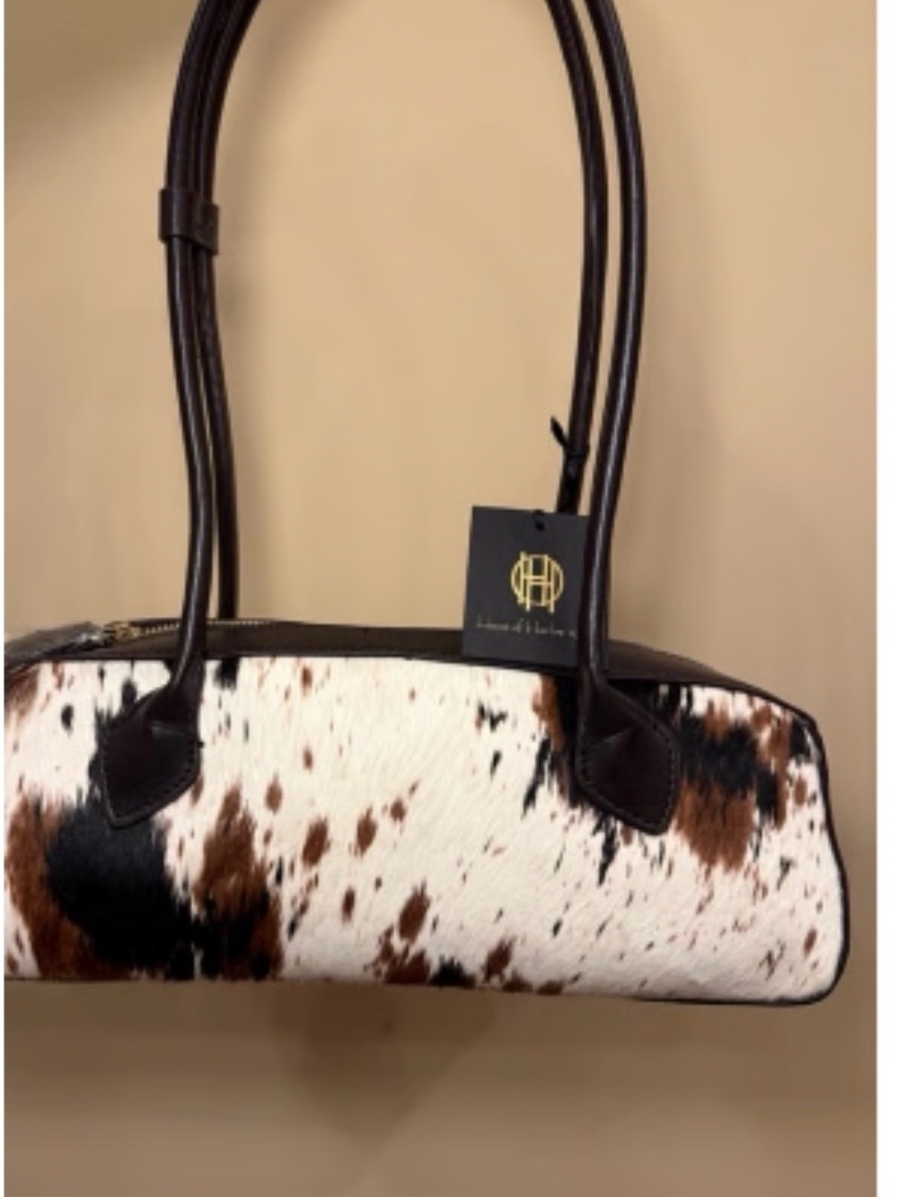 House of Harlow 1960 Cowhide Cow Calf Hair Bag